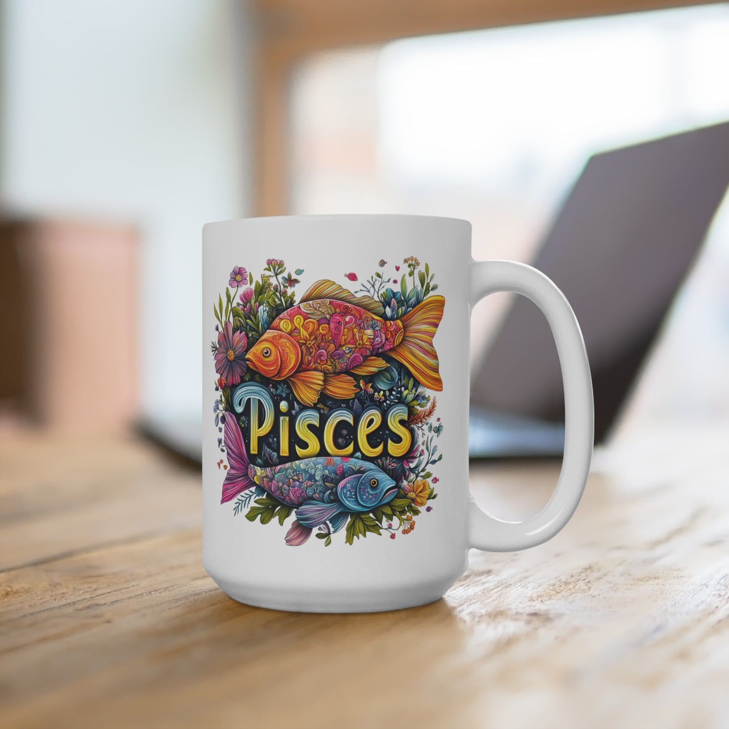 Zodiac Pisces Mug 15oz
