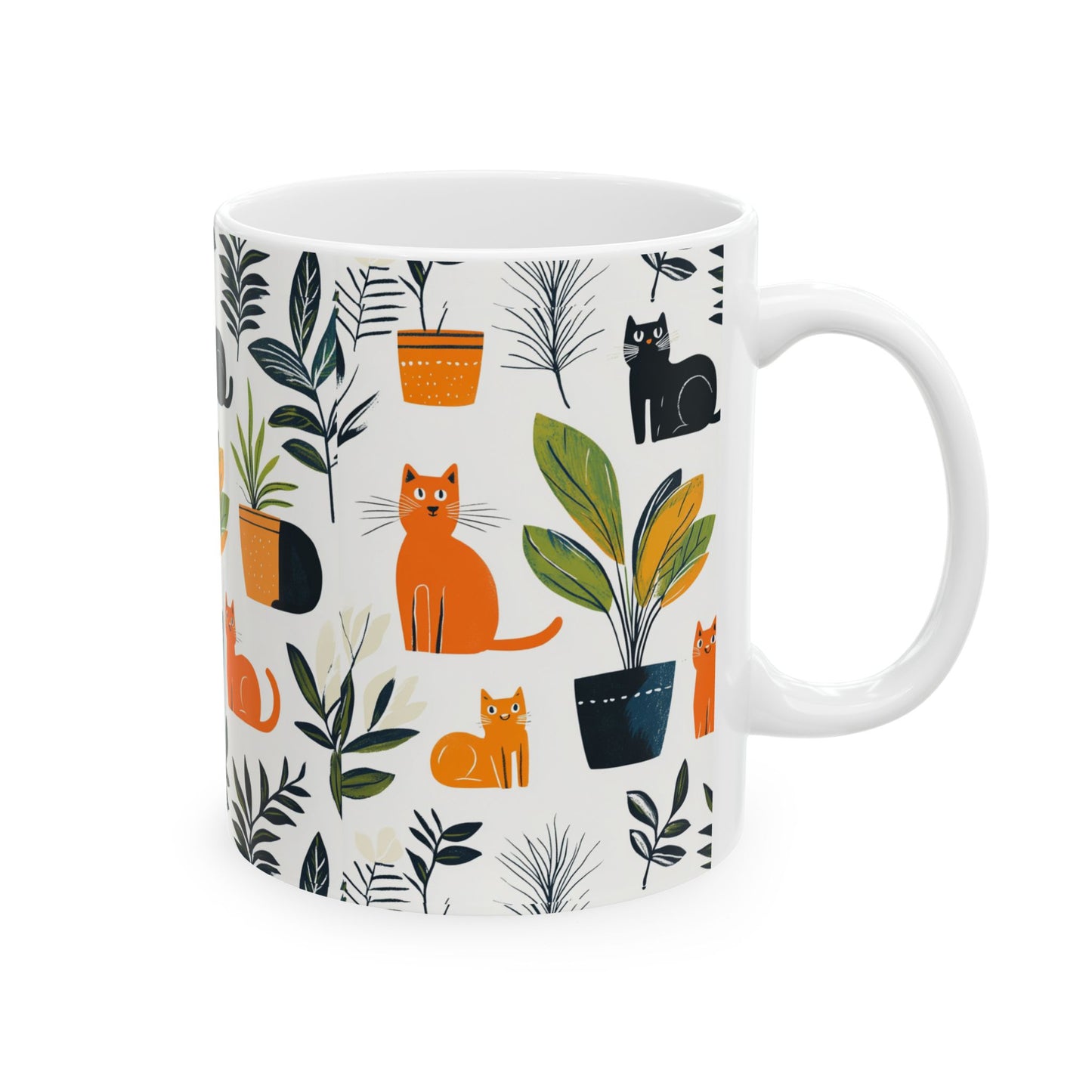 Cat Plant Mug