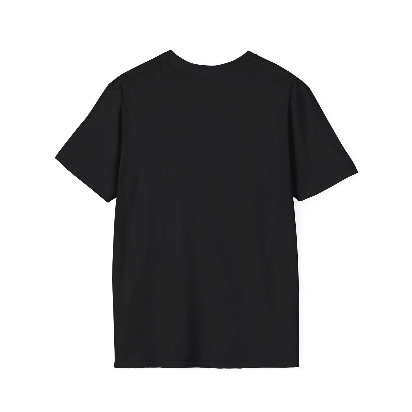 Back view of a black ayahuasca plant medicine t-shirt for casual wear and spiritual enthusiasts