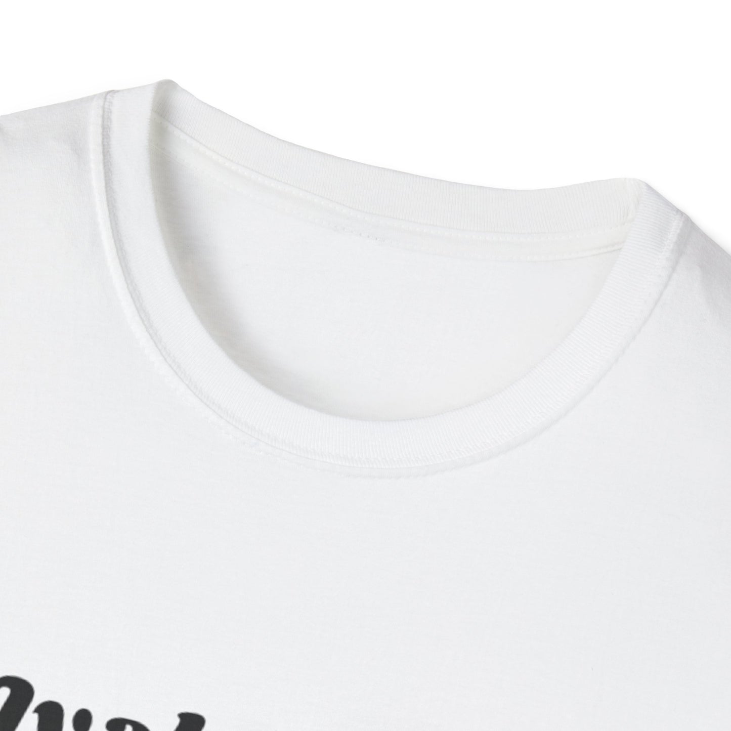 Close-up of white ayahuasca plant medicine t-shirt with soft fabric and vibrant print