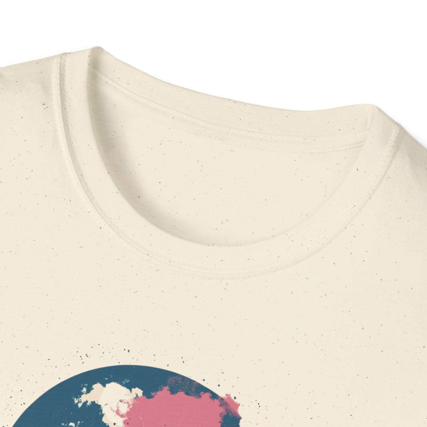 Boho floral skull t-shirt in cream color with a colorful graphic print on the front