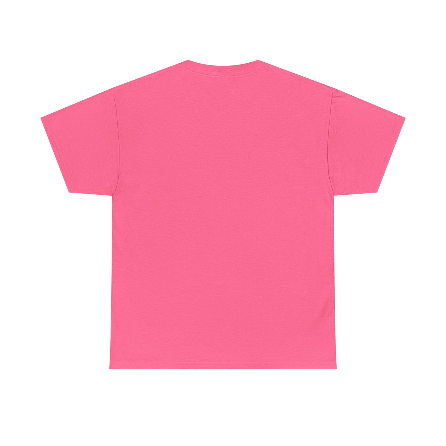 Back view of a vibrant pink cosmic vibes t-shirt designed for a trendy and stylish look