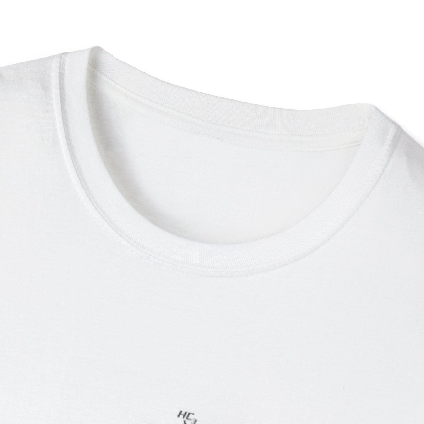 White DMT molecule t-shirt with a detailed print of the chemical structure