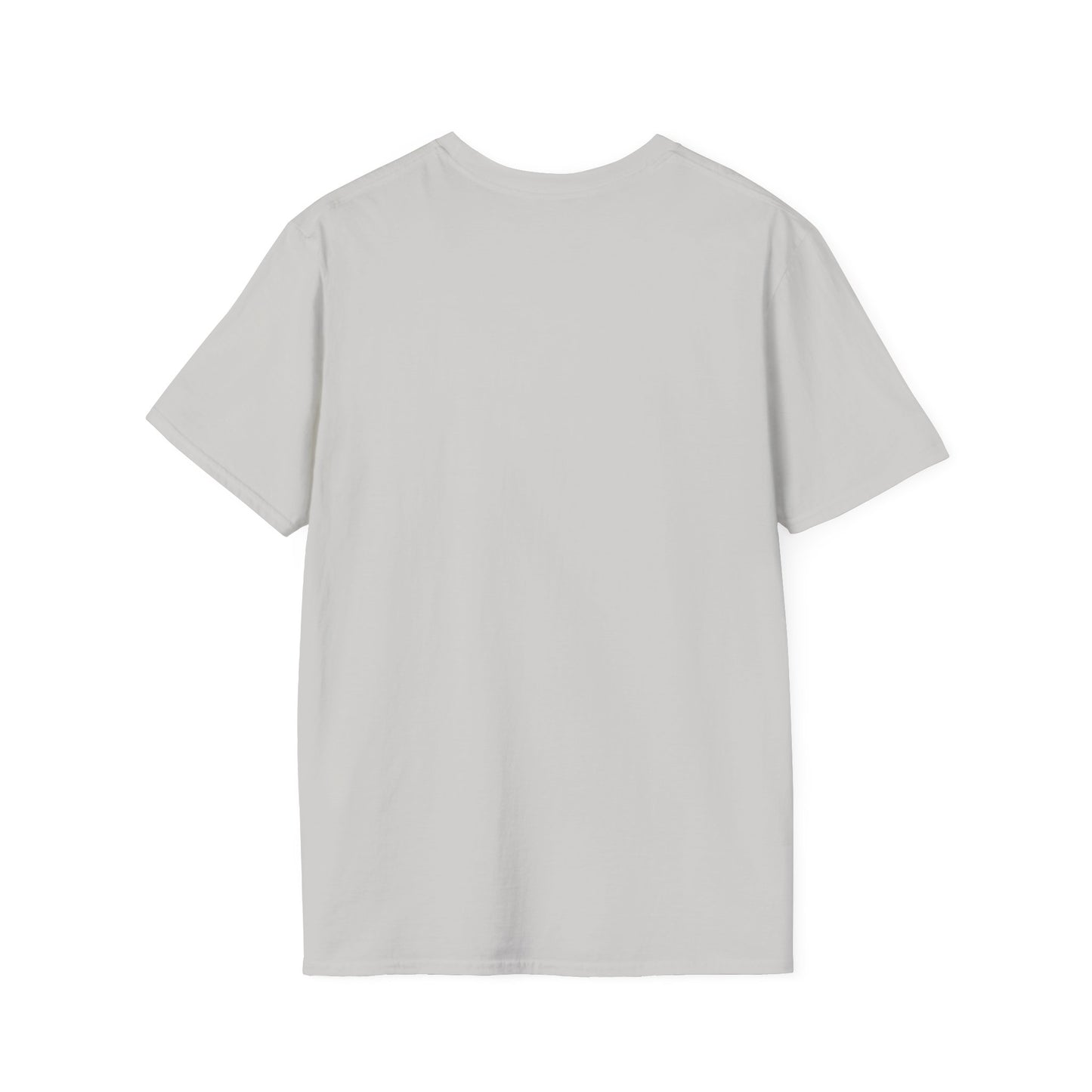 Back view of the Very Cutesy Very Demure T-Shirt in light grey for casual wear