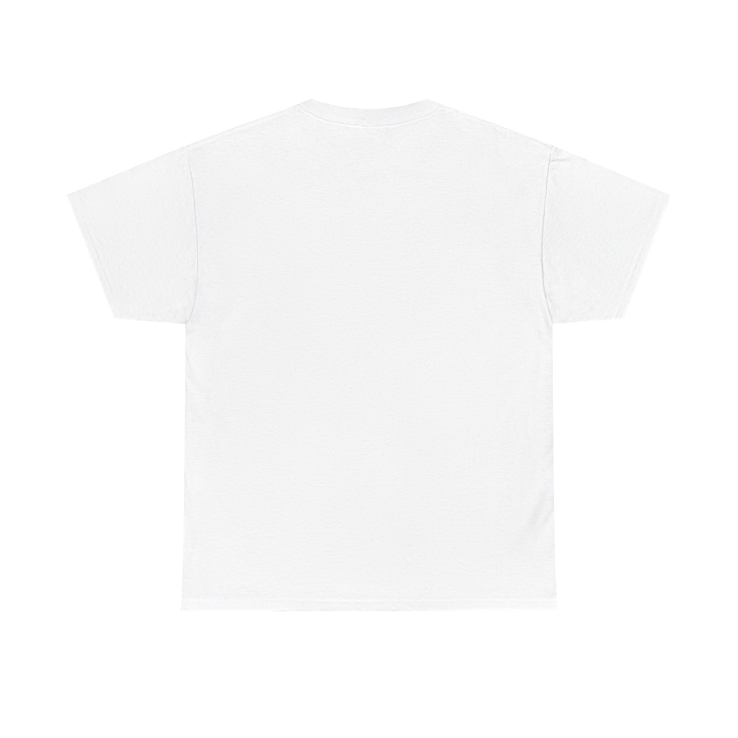 Back view of a white Yeshua inspirational t-shirt showcasing a simple and clean design