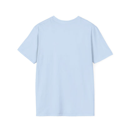 Light blue monstera deliciosa t-shirt showcasing a comfortable and casual design for everyday wear