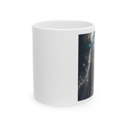 Cosmic Dreamer Ceramic Mug – Perfect for Coffee Lovers, witchy, third eye, pineal gland,
