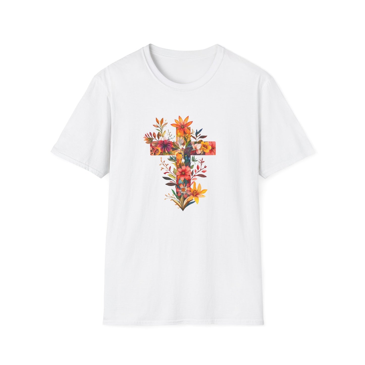 Floral Cross T-Shirt