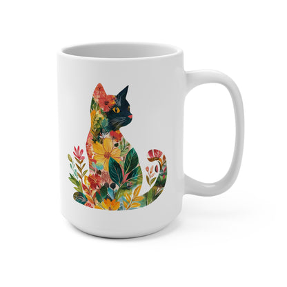 Floral Cat Mug