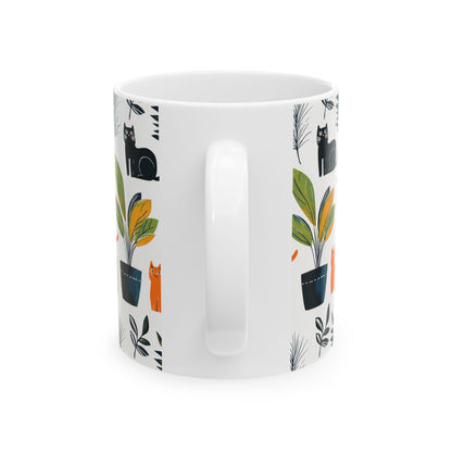 Cat Plant Mug