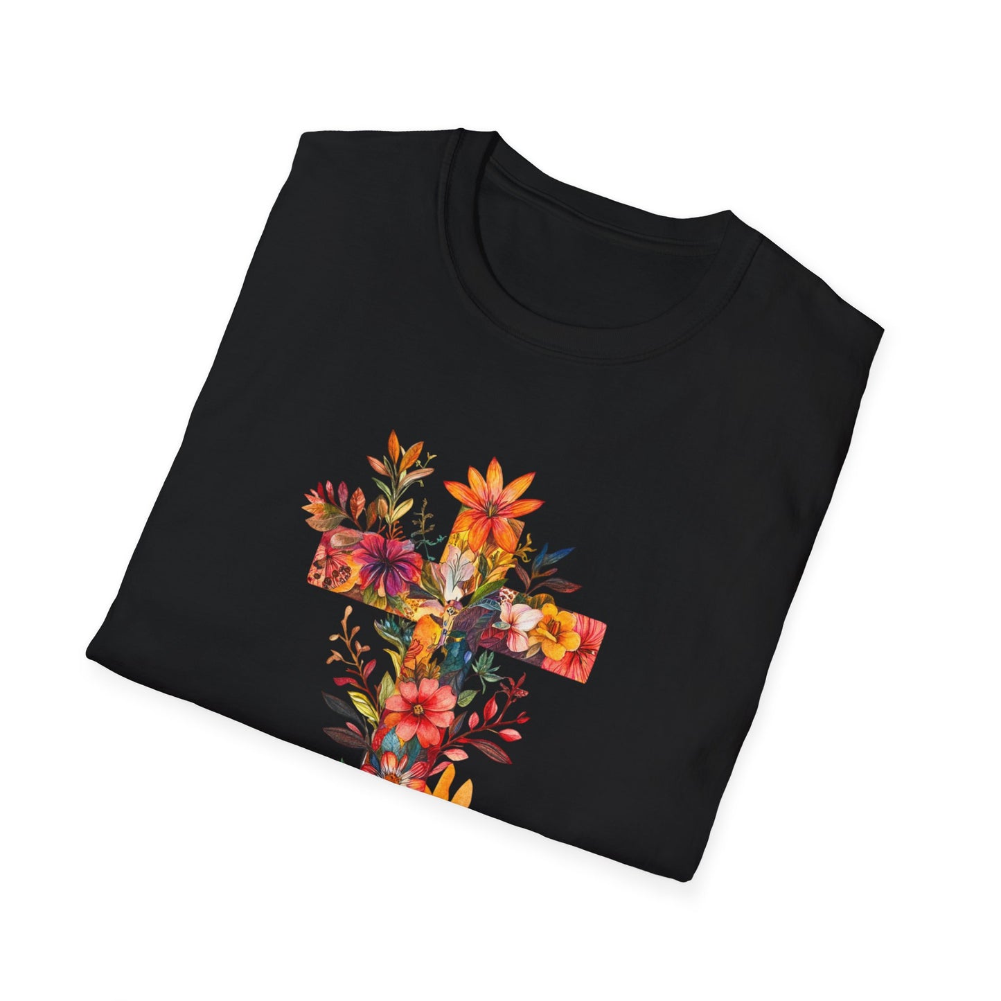 Floral Cross T-Shirt