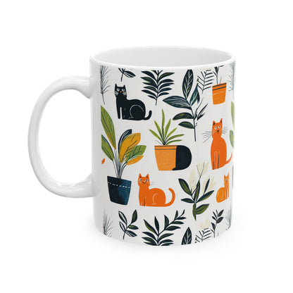 Cat Plant Mug