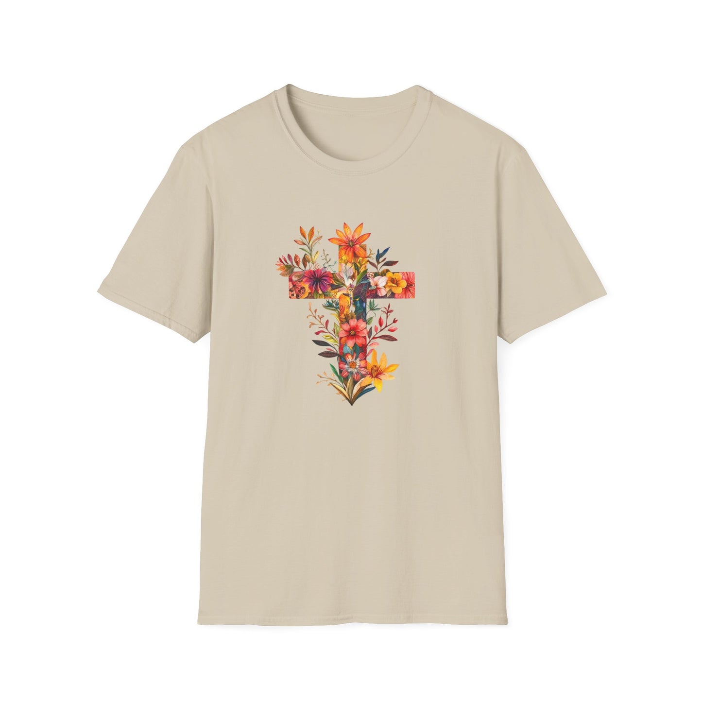 Floral Cross T-Shirt