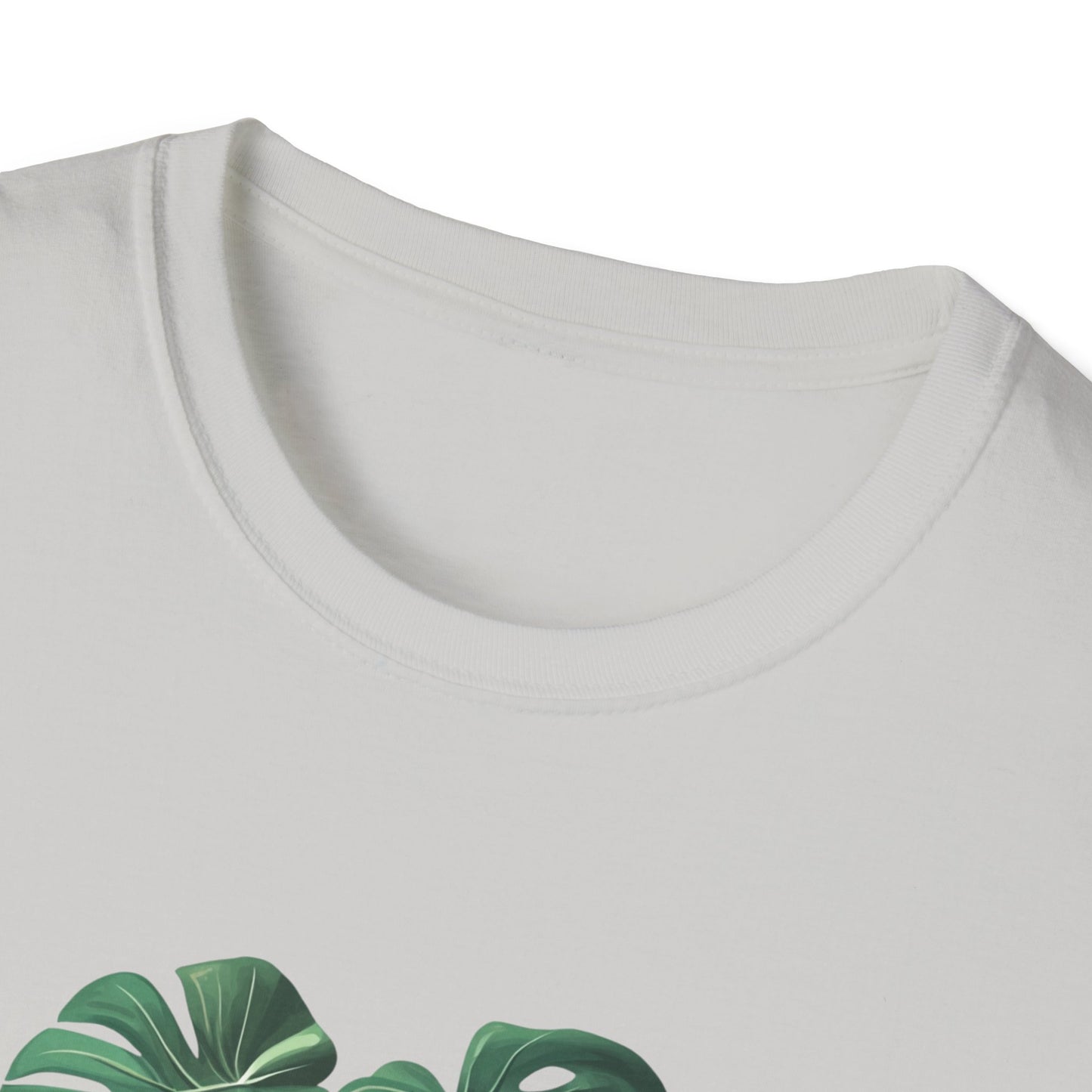 Monstera Deliciosa T-Shirt with Leaf Print Design for Plant Lovers