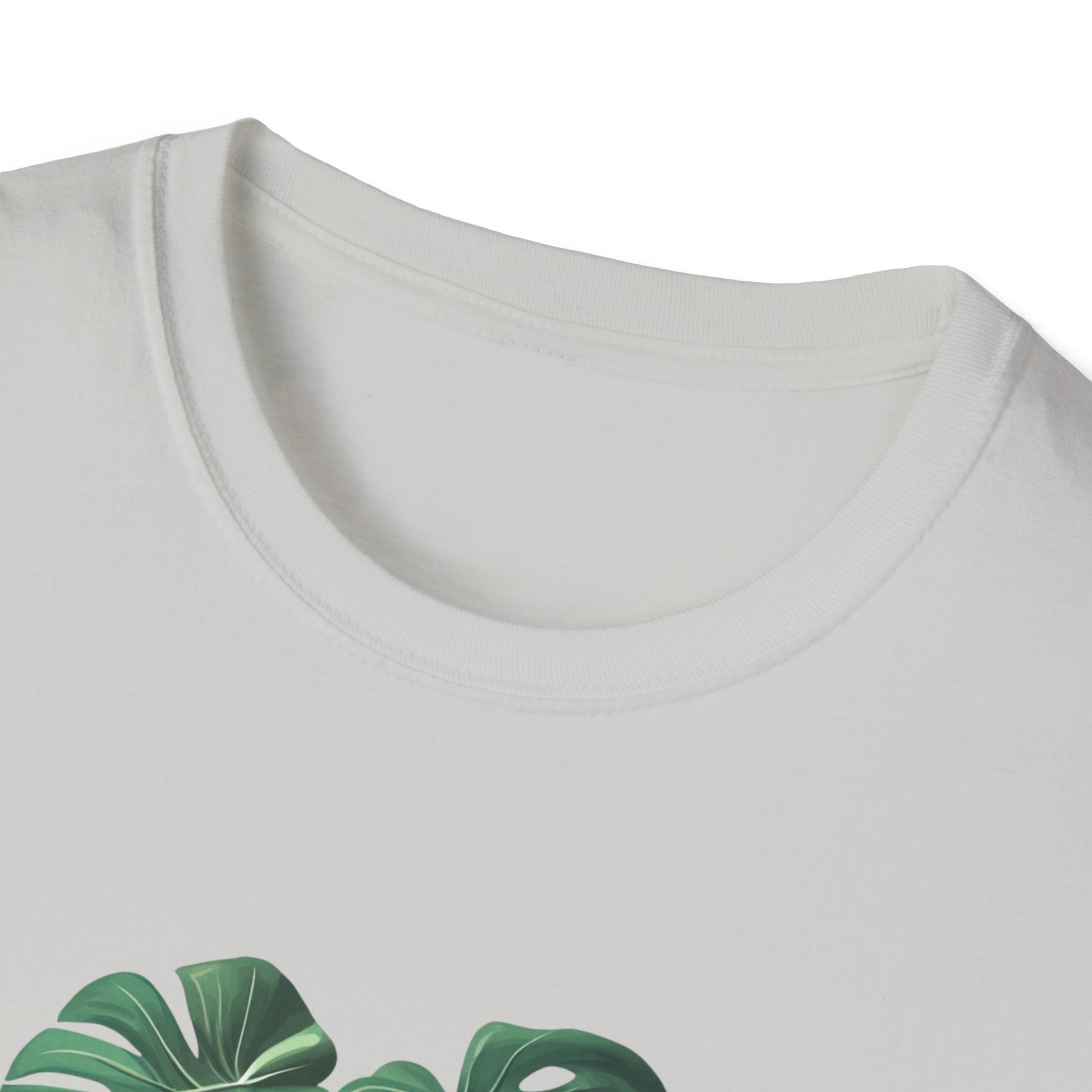 Monstera Deliciosa T-Shirt with Leaf Print Design for Plant Lovers