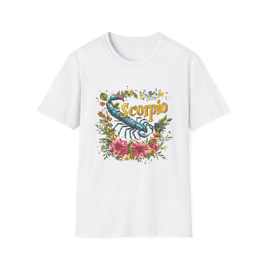Scorpio Unisex Softstyle T-Shirt | Zodiac Gift, Astrology Tee, Horoscope Shirt, Birthday Present, Star Sign Apparel