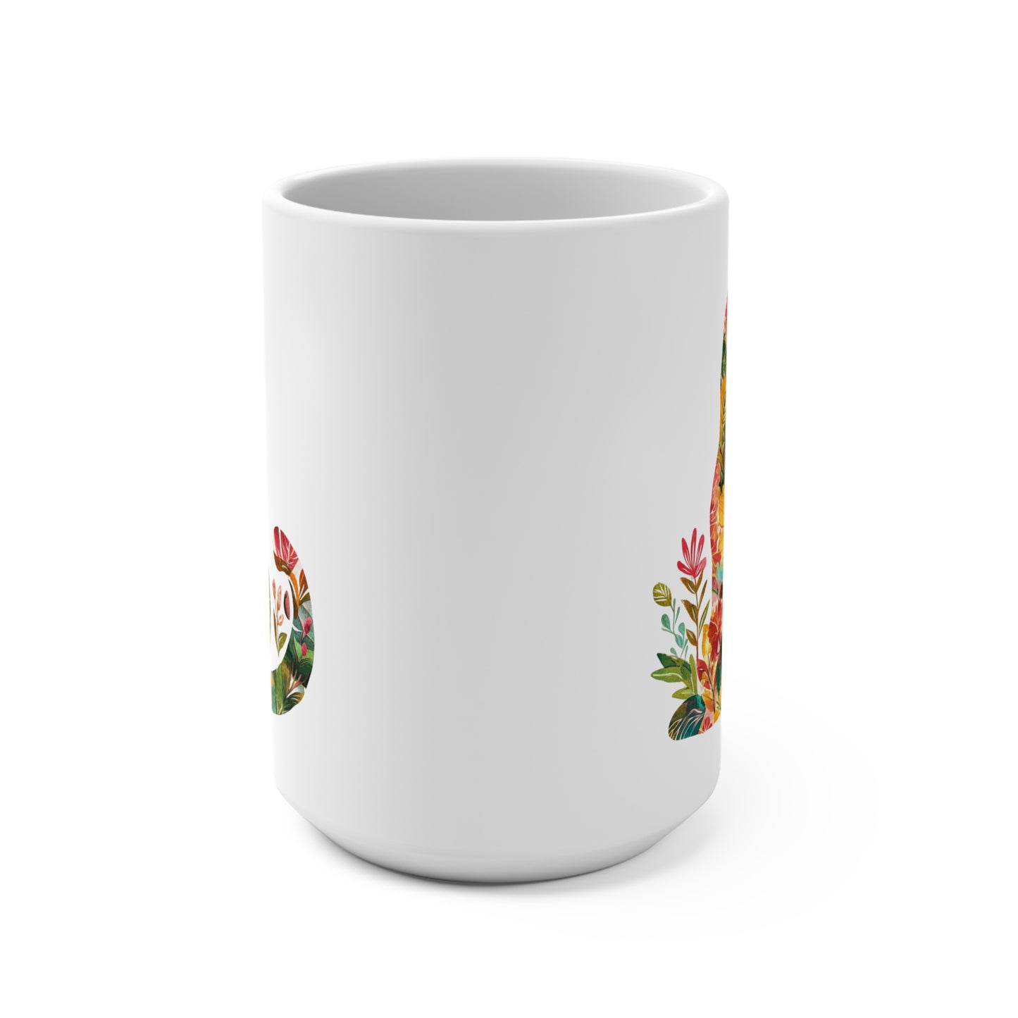 Floral Cat Mug