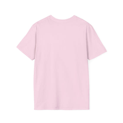 Back view of a pink Aquarius floral t-shirt made from soft cotton fabric