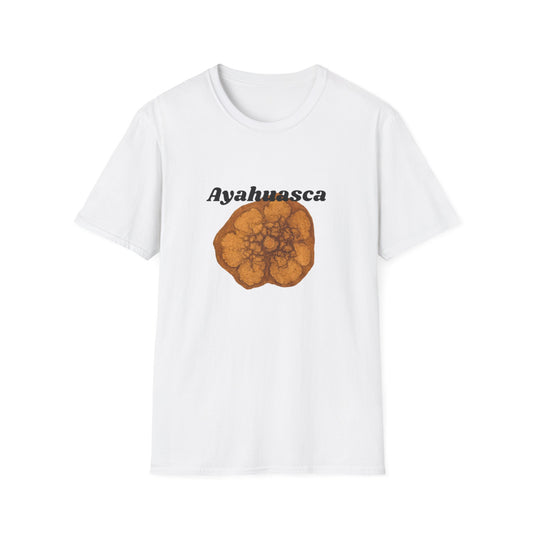Ayahuasca plant medicine t-shirt featuring a striking design with an artistic representation