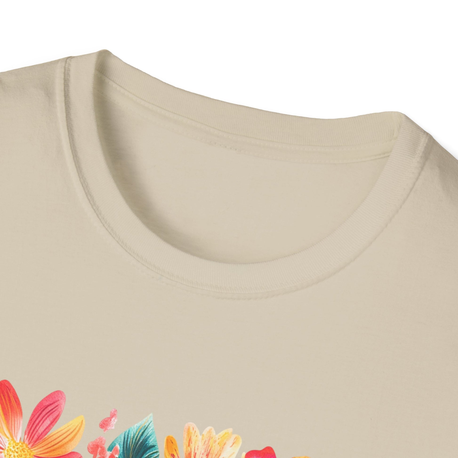 Child of God t-shirt featuring a floral design with vibrant colors for a stylish look