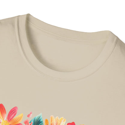 Child of God t-shirt featuring a floral design with vibrant colors for a stylish look