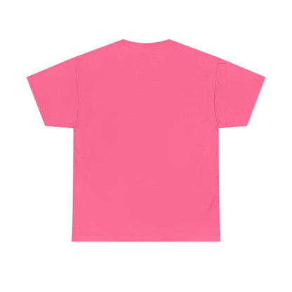 Back view of a vibrant pink cosmic vibes t-shirt designed for a trendy and stylish look