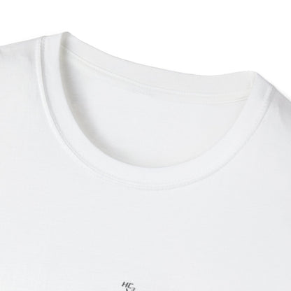 White DMT molecule t-shirt with a detailed print of the chemical structure