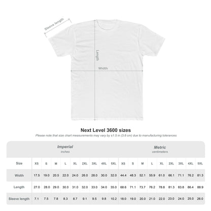 Next Level 3600 floral cat t-shirt in white featuring detailed floral cat design and size chart