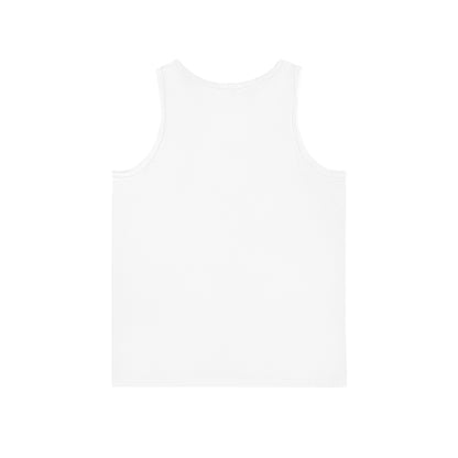 Back view of a floral cross tank top in plain white fabric for casual summer wear