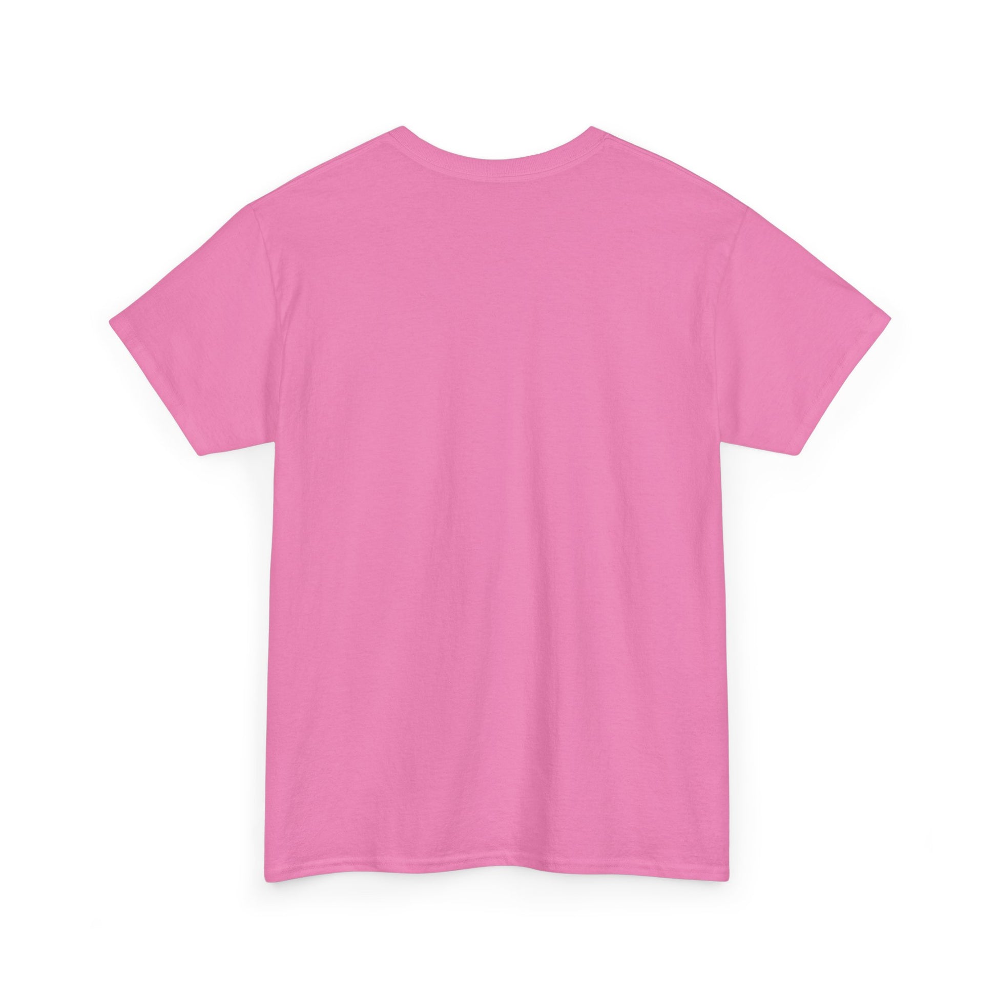 Back view of a pink queen floral t-shirt made from soft cotton for comfortable everyday wear