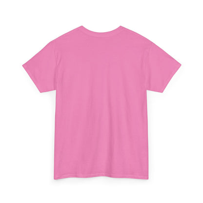 Back view of a pink queen floral t-shirt made from soft cotton for comfortable everyday wear