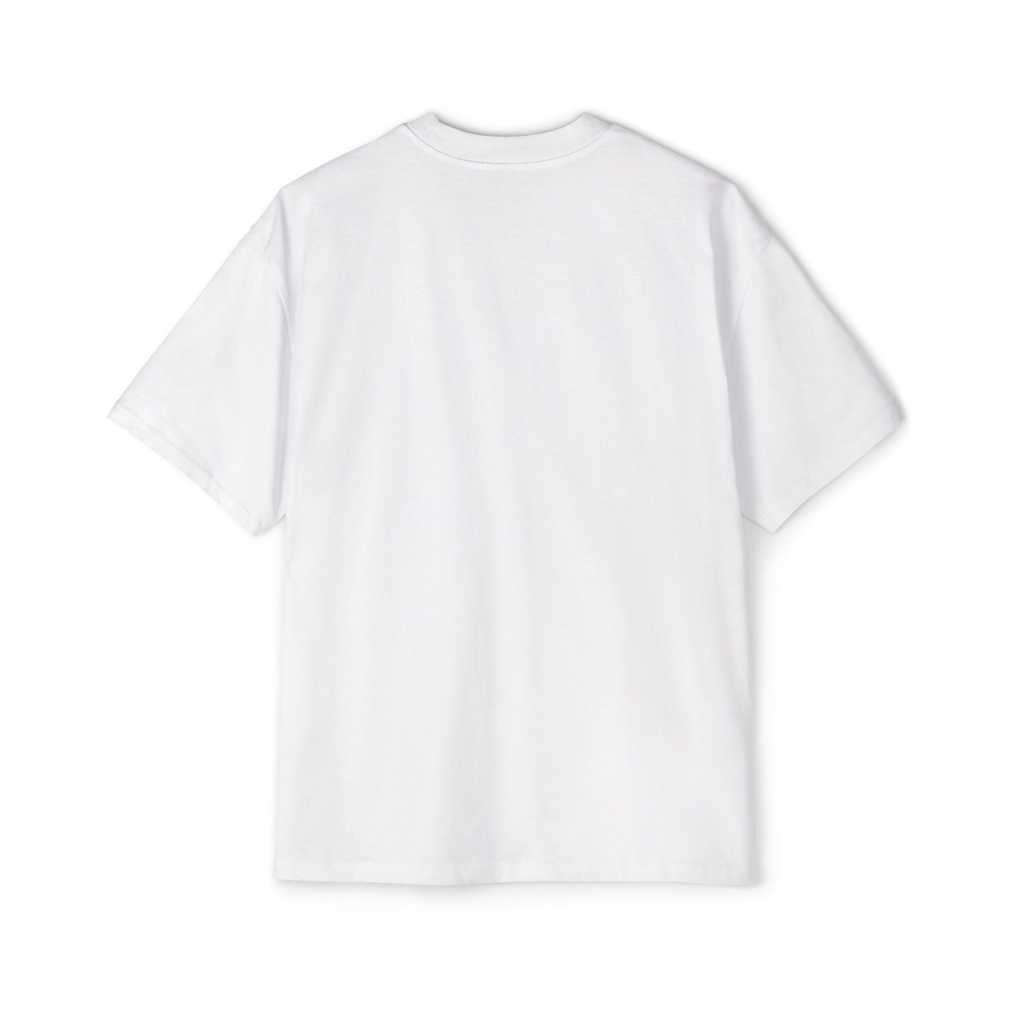 Plain white good vibes t-shirt with a classic crew neck and short sleeves