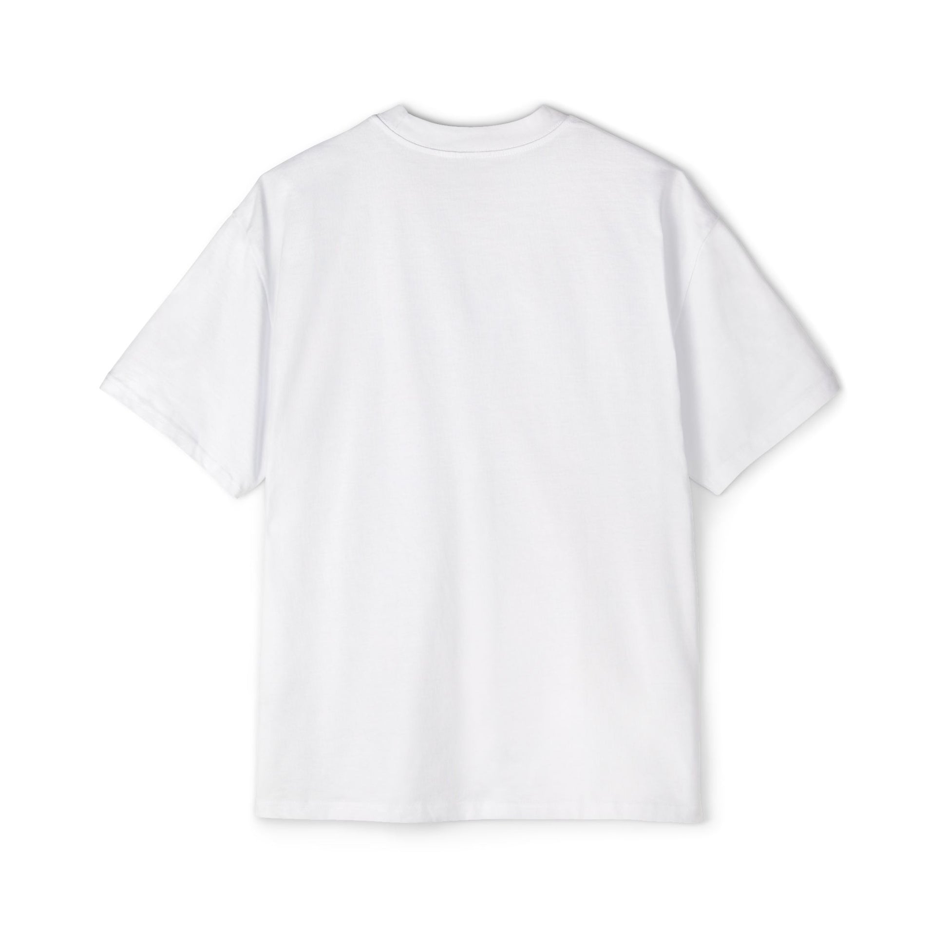 Plain white good vibes t-shirt with a classic crew neck and short sleeves