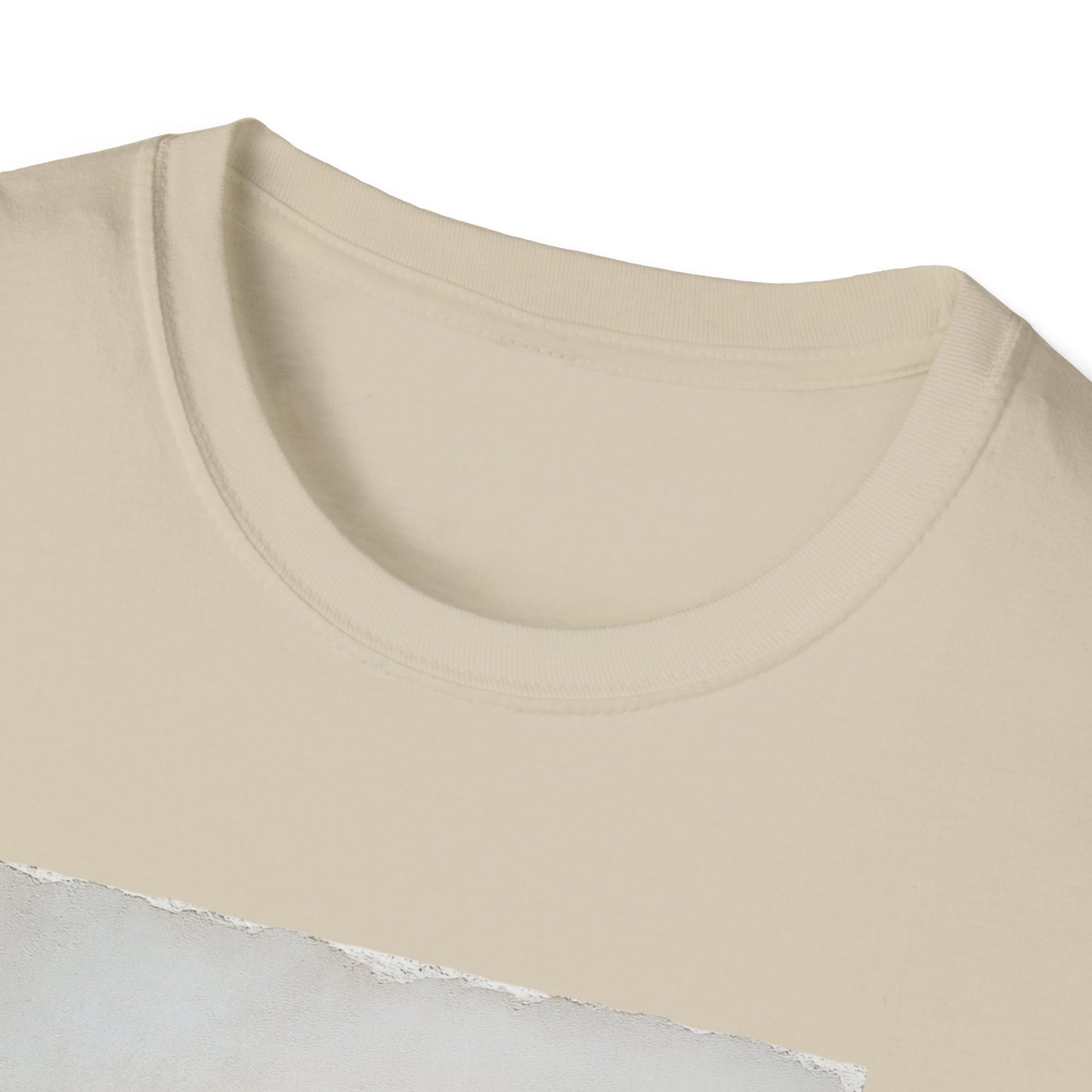 Beige heart graphic t-shirt with a soft fabric perfect for casual wear.