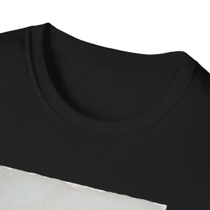 Close-up of a black heart graphic t-shirt showcasing its soft fabric and stylish design