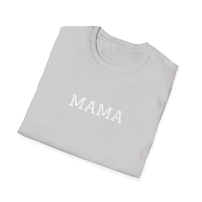 Light gray Mama tee for moms with a simple, stylish design for everyday wear