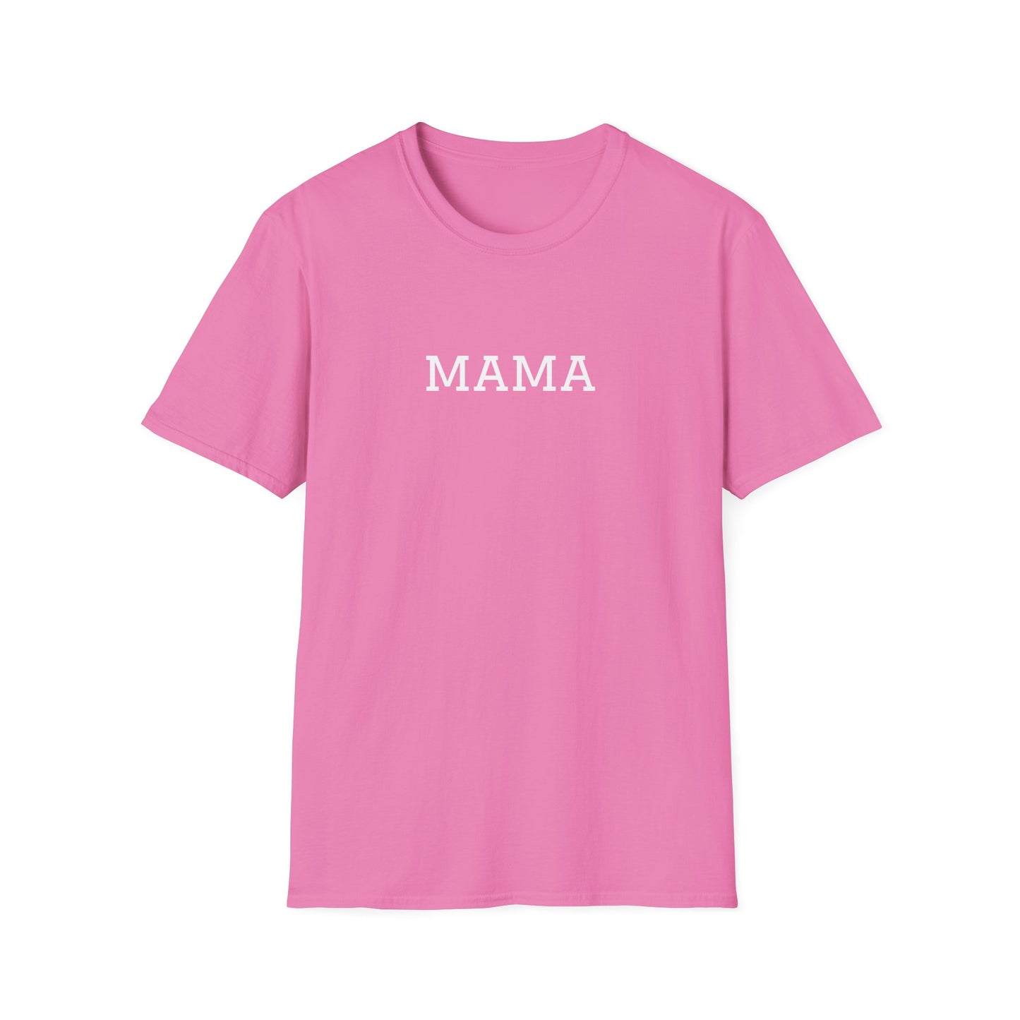 Pink Mama tee for moms featuring bold white lettering for stylish comfort