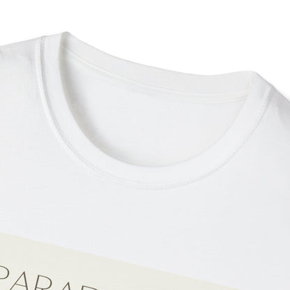 Close-up of the Paradigm Zen t-shirt showcasing its soft fabric and modern design