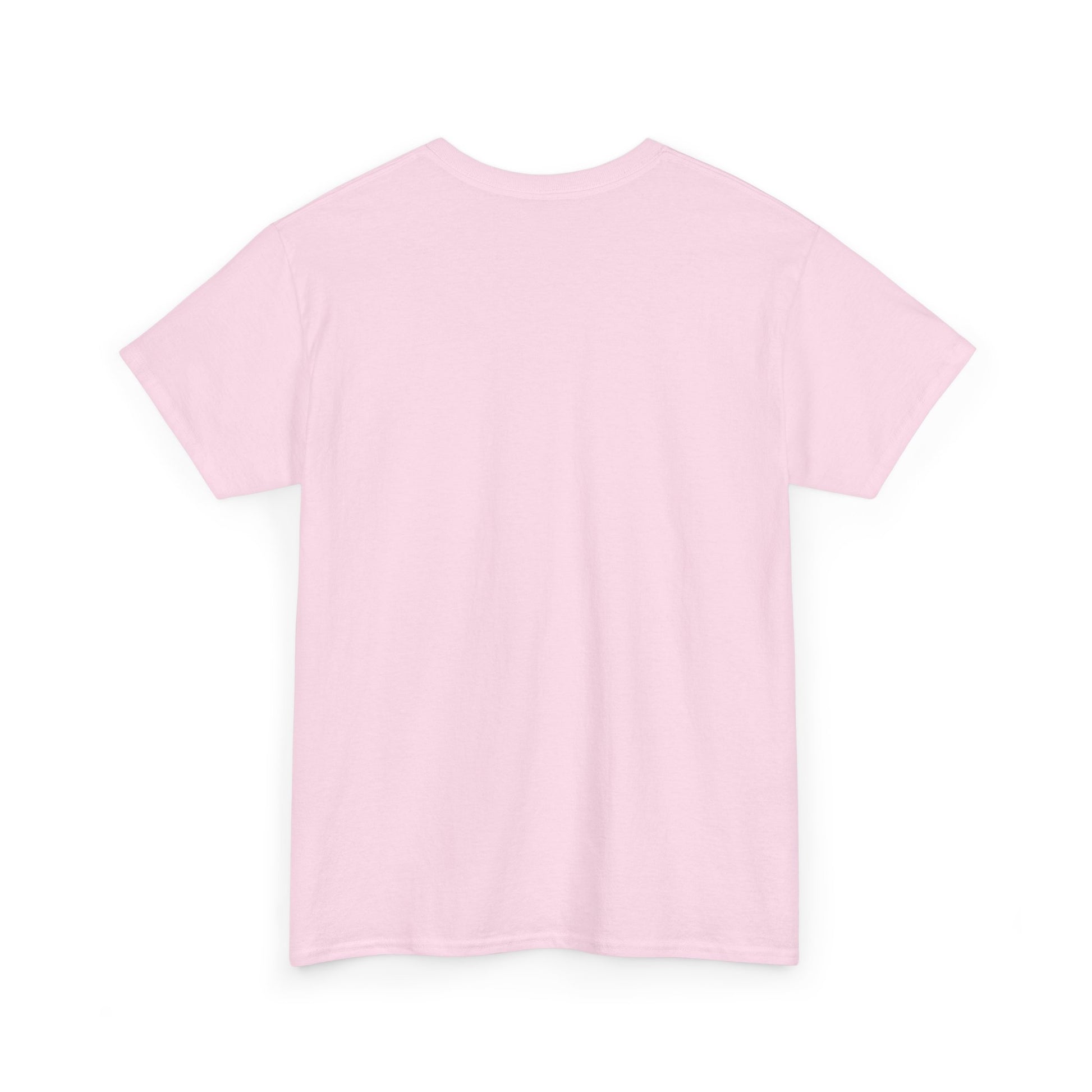 Back view of a pink Love is Everything T-Shirt made from soft cotton for casual wear