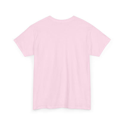 Back view of a pink Love is Everything T-Shirt made from soft cotton for casual wear