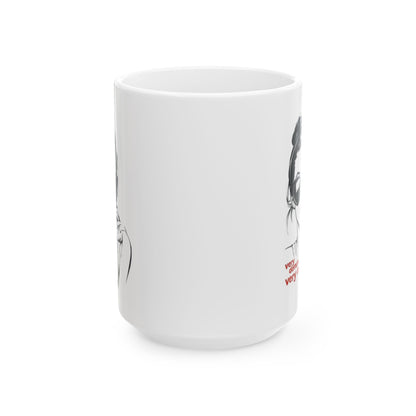Very Cutesy, Very Demure Mug featuring stylish artwork on a classic white ceramic design
