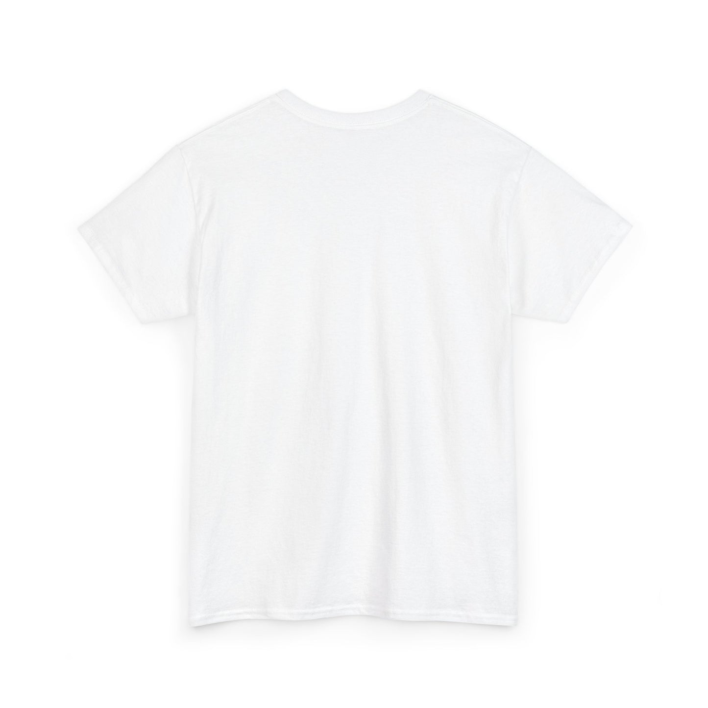 Back view of a white Yeshua inspirational t-shirt featuring a comfortable fit and classic design