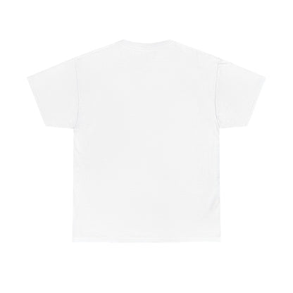 Back view of a white Yeshua inspirational t-shirt showcasing a simple and clean design